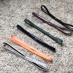 Set of 6 Nike headbands